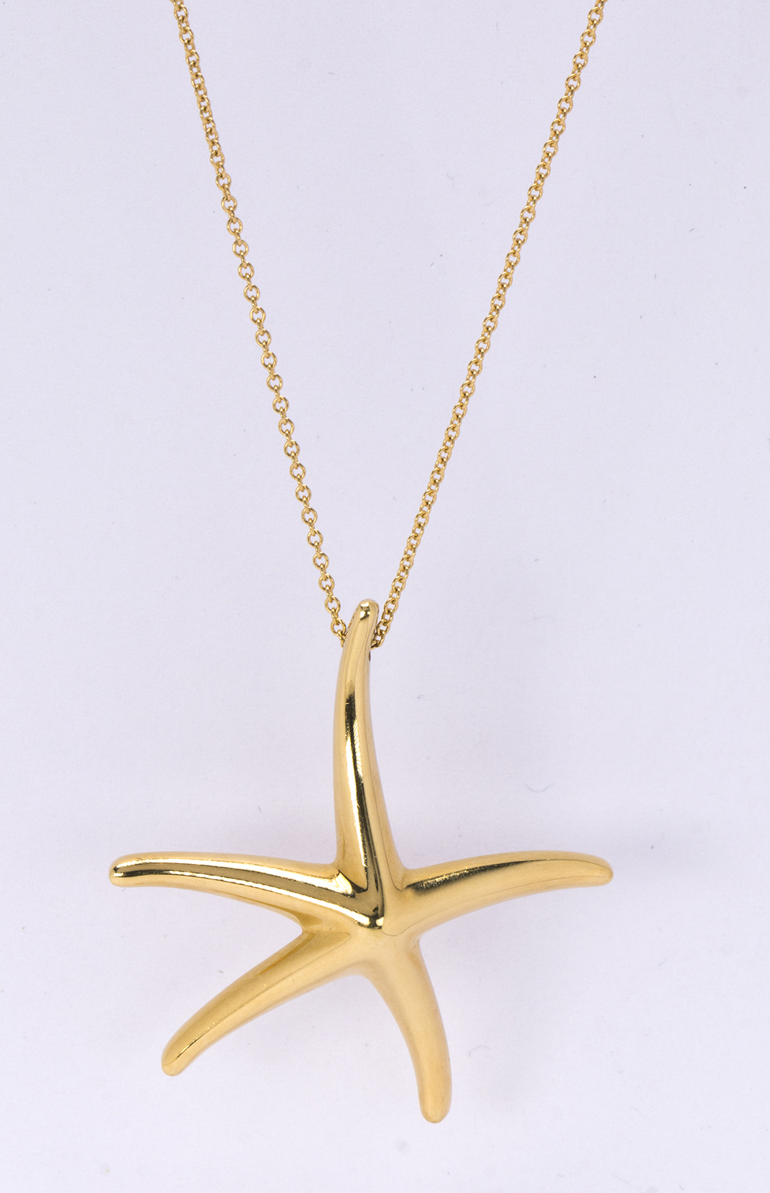 tiffany starfish necklace gold
