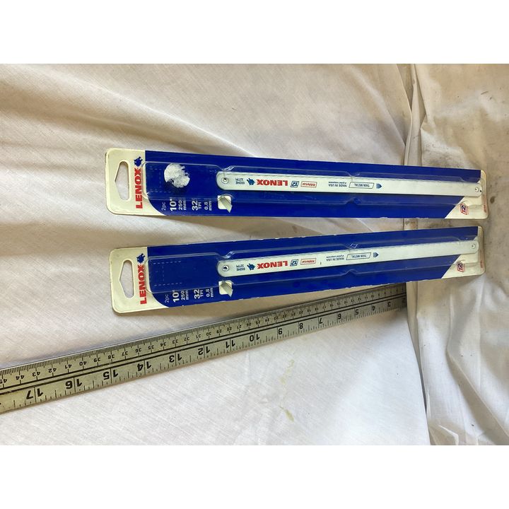 BUYING (2) Lenox 2pc 10'' 32TPI Reciprocating Saw Blades