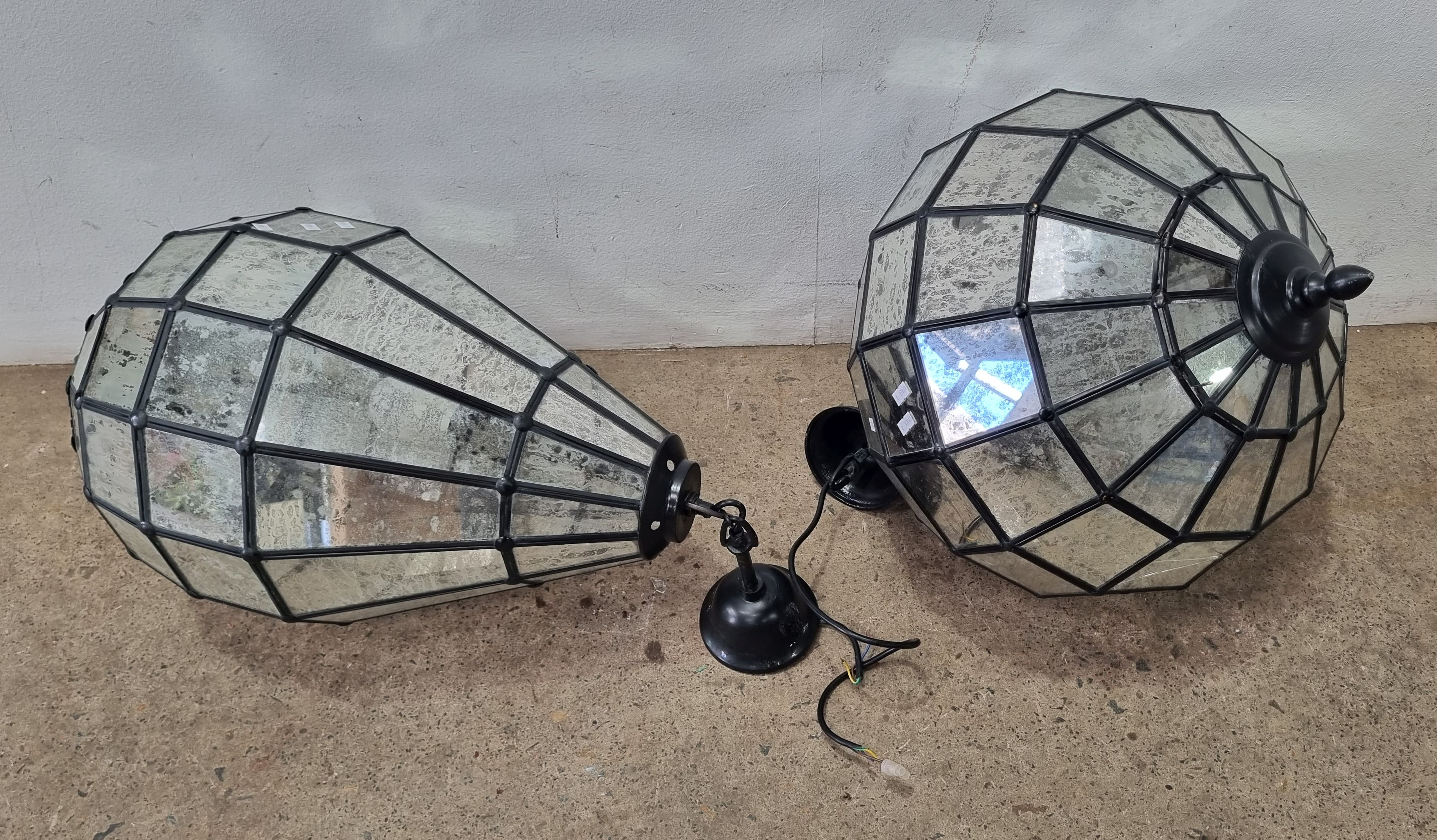 1232 · TWO VARIOUS HANGING LIGHTS