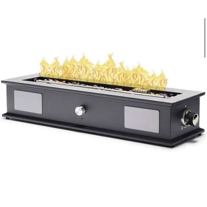 Ukiah Rechargeable Bluetooth Tabletop Propan Fire Pit Speaker 40,000 BTU Output