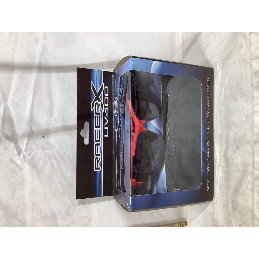 RacerX UV400 Sport Sunglasses w/ Interchangable Lenses