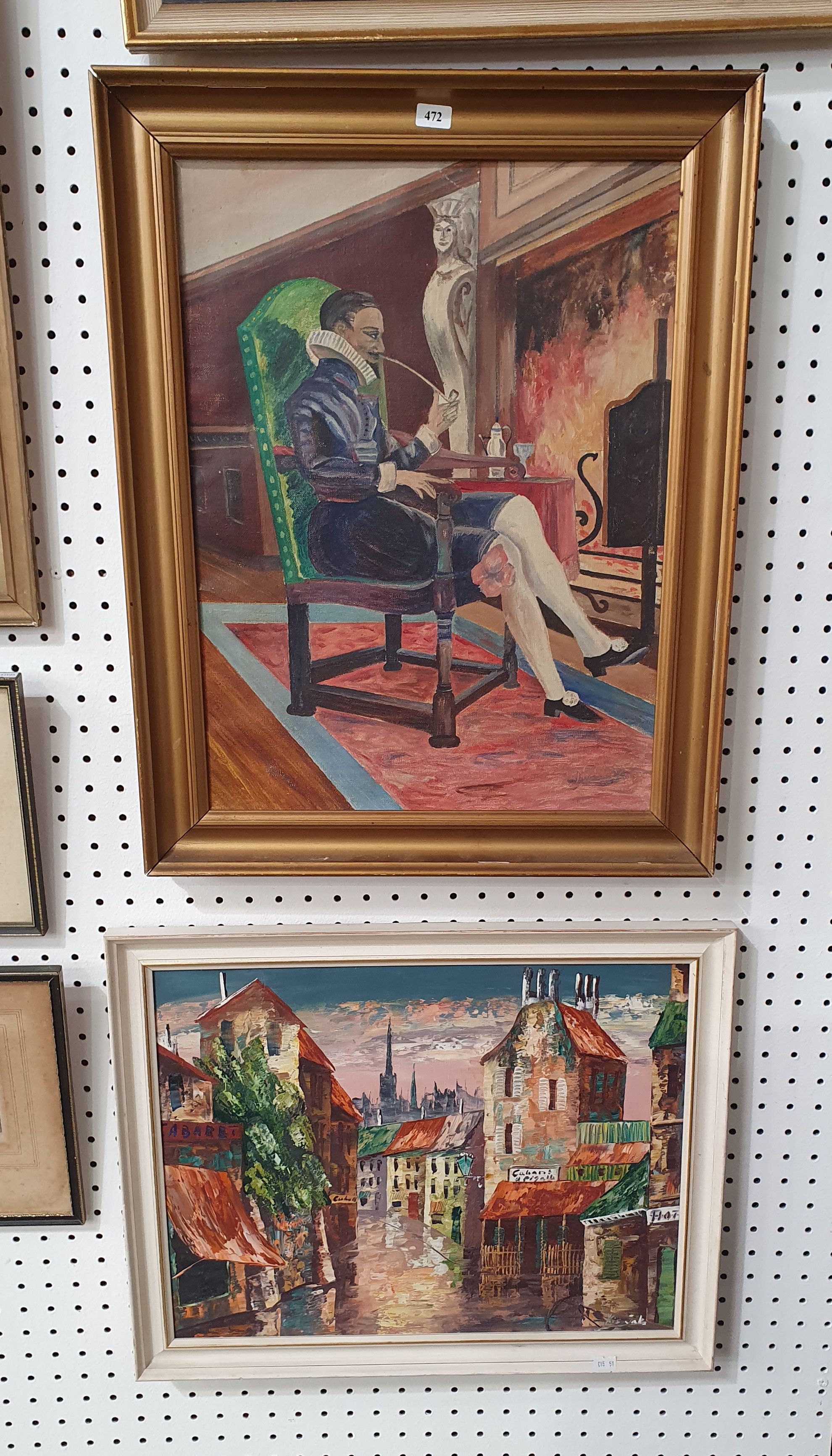 472 · TWO VARIOUS EUROPEAN PAINTINGS