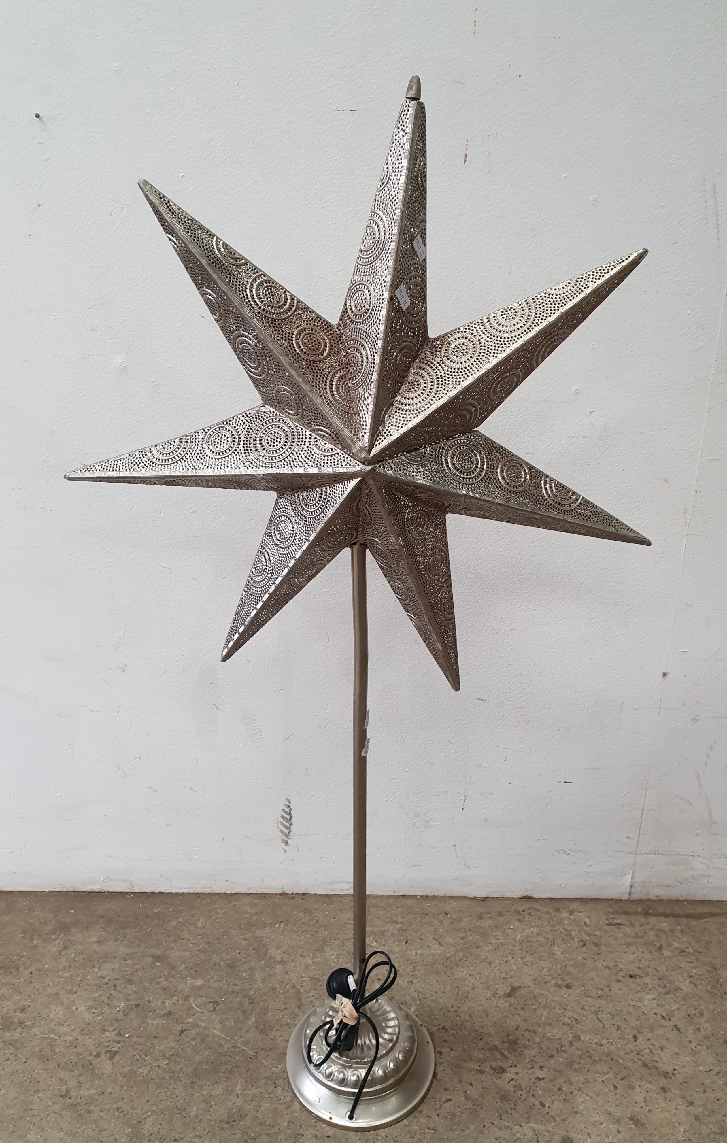 A Perforated Star Lamp