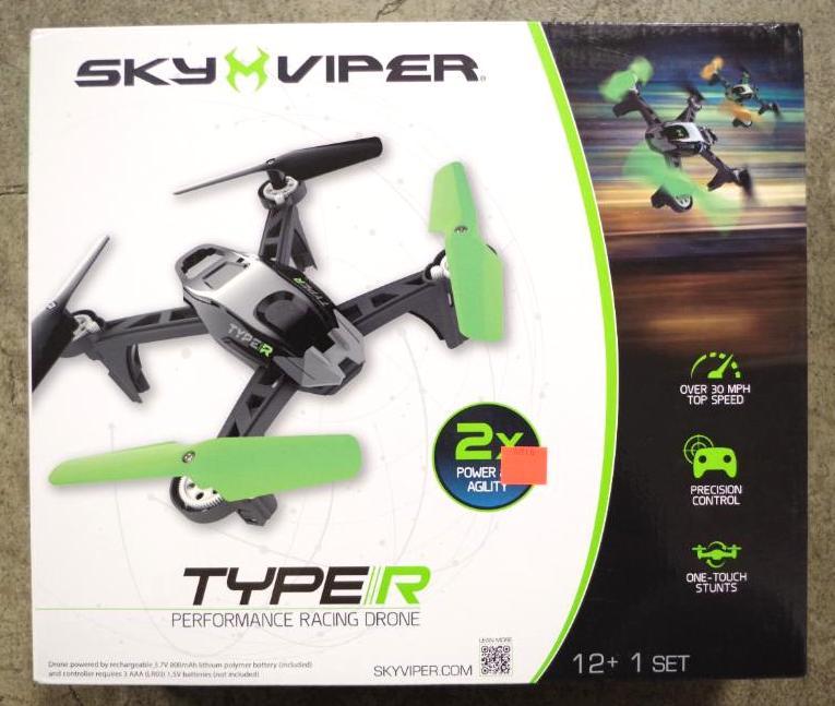 SKY VIPER Type R Performance Racing Drone, Store return, Powers on ...