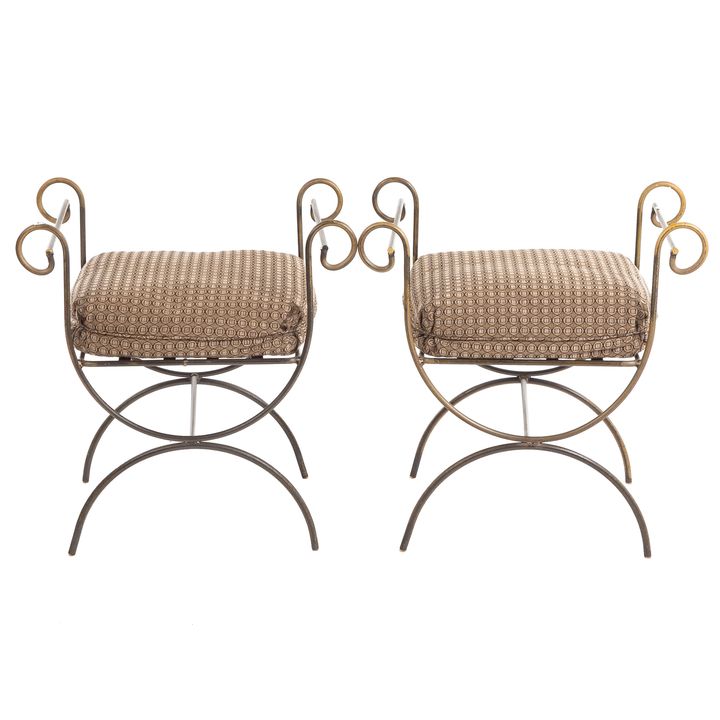 A Pair of Contemporary Cerule Form Window Benches