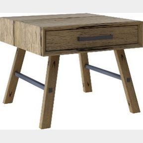 LIGHT OAK WOOD LAMP TABLE **Updated Description**