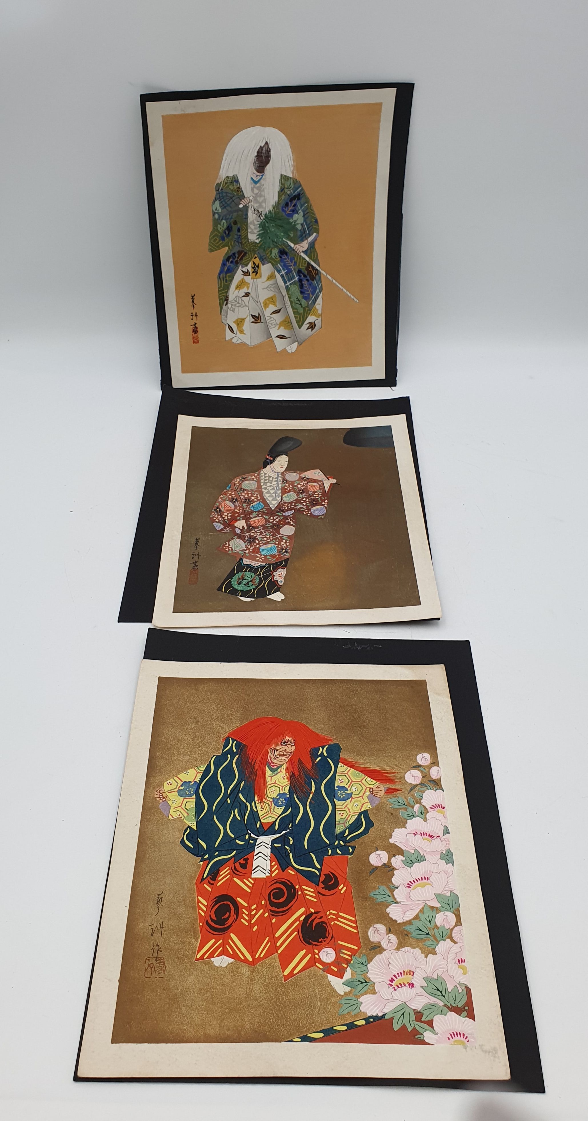 Three Japanese Woodblock Prints