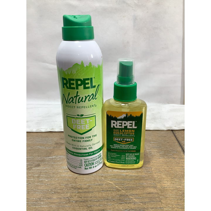 Repel Natural Insect Repellent 6oz Misting Can & 4oz Spray Bottle