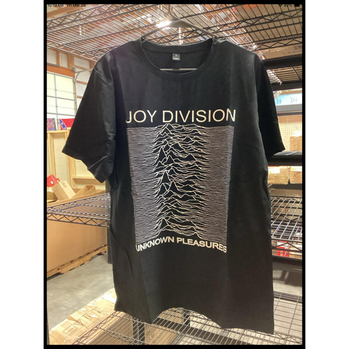 Joy Division Unknown Pleasures Adult Medium T-Shirt- Black