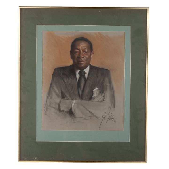 Nathaniel K. Gibbs. "Clarence Du Burns," Pastel