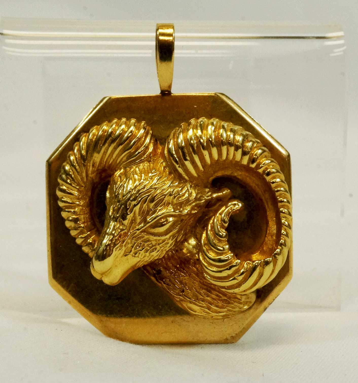 14K Yellow Gold Aries Sign of Zodiac Ram Pendant – Lofty Marketplace