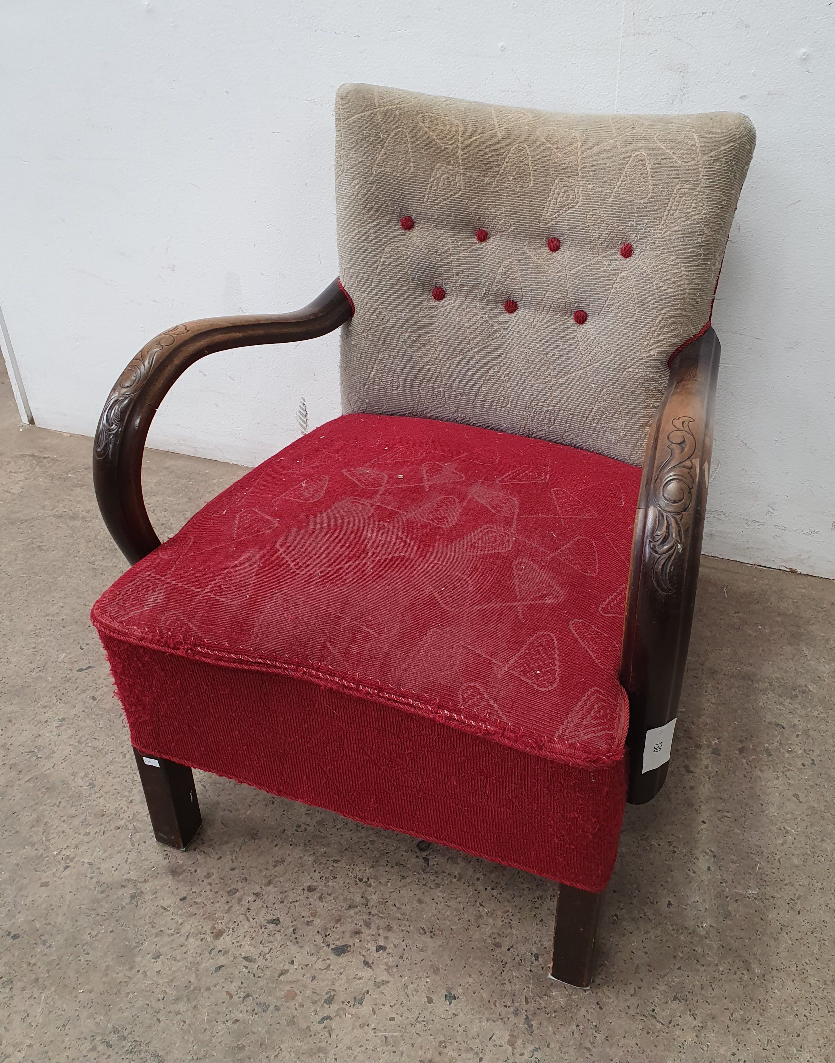 2157 · AN OAK ARMCHAIR