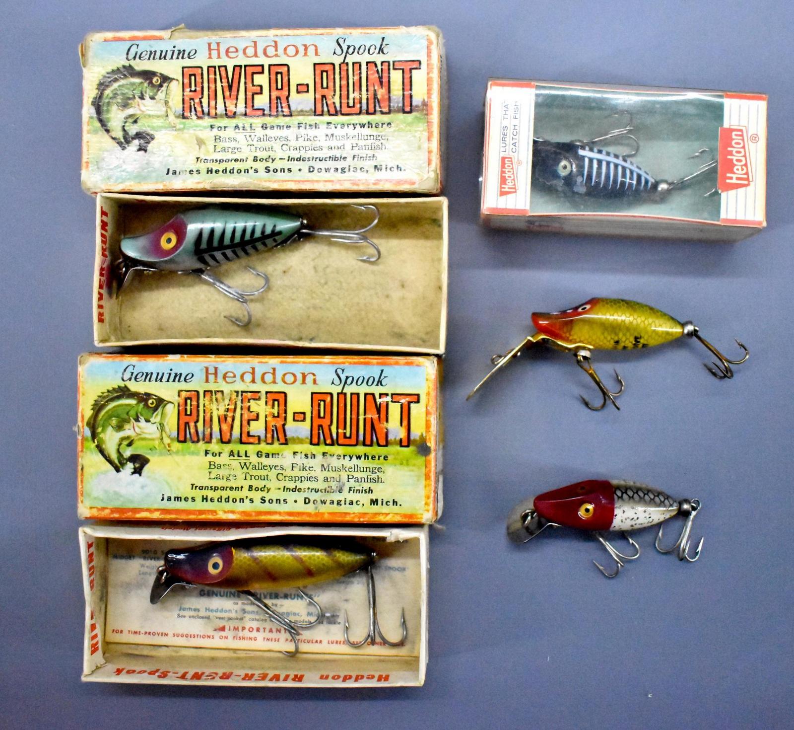 An old Heddon River Runt Spook fishing lure, or plug, designed for