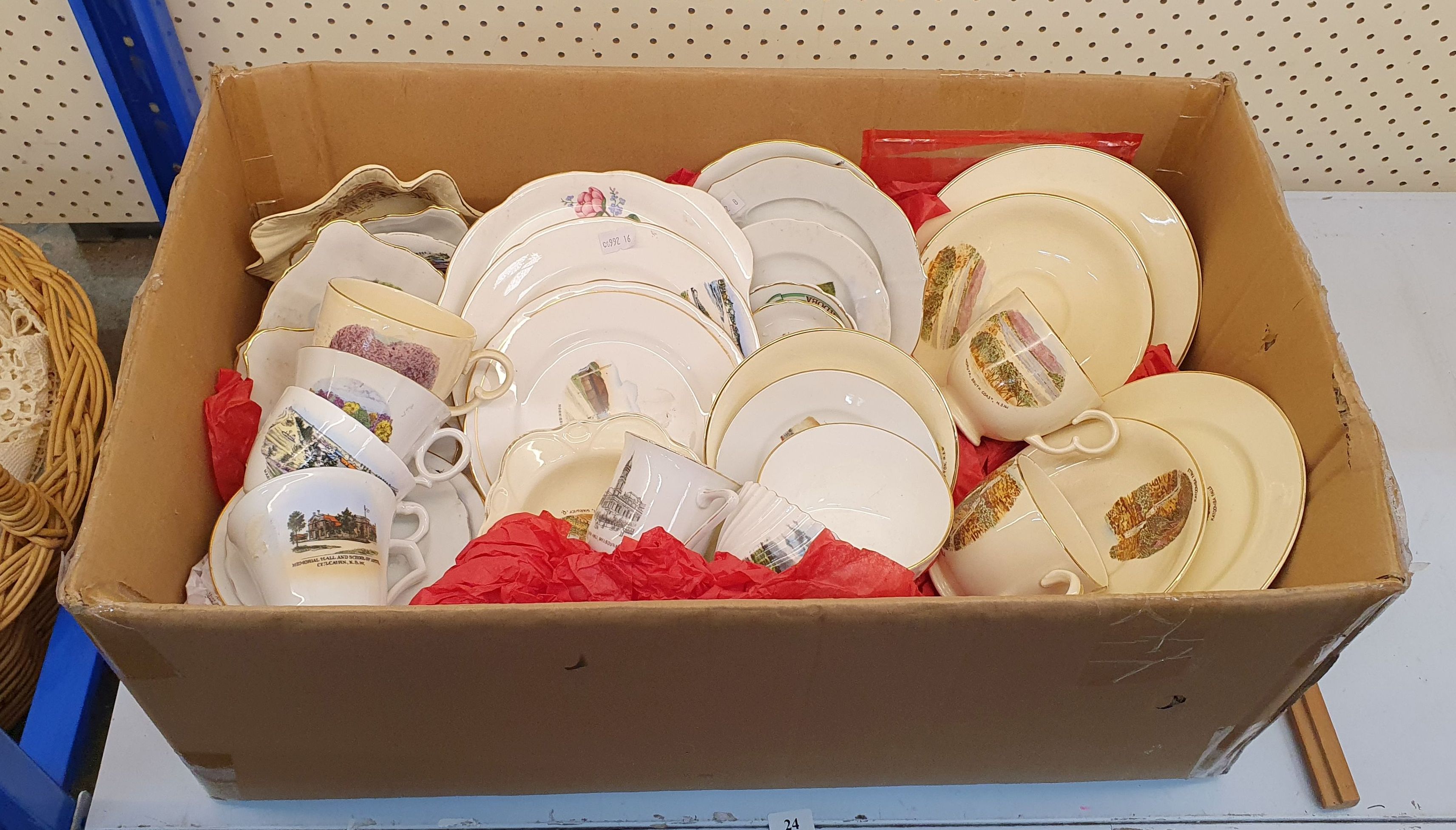 24 · A BOX OF SOUVENIR CHINA