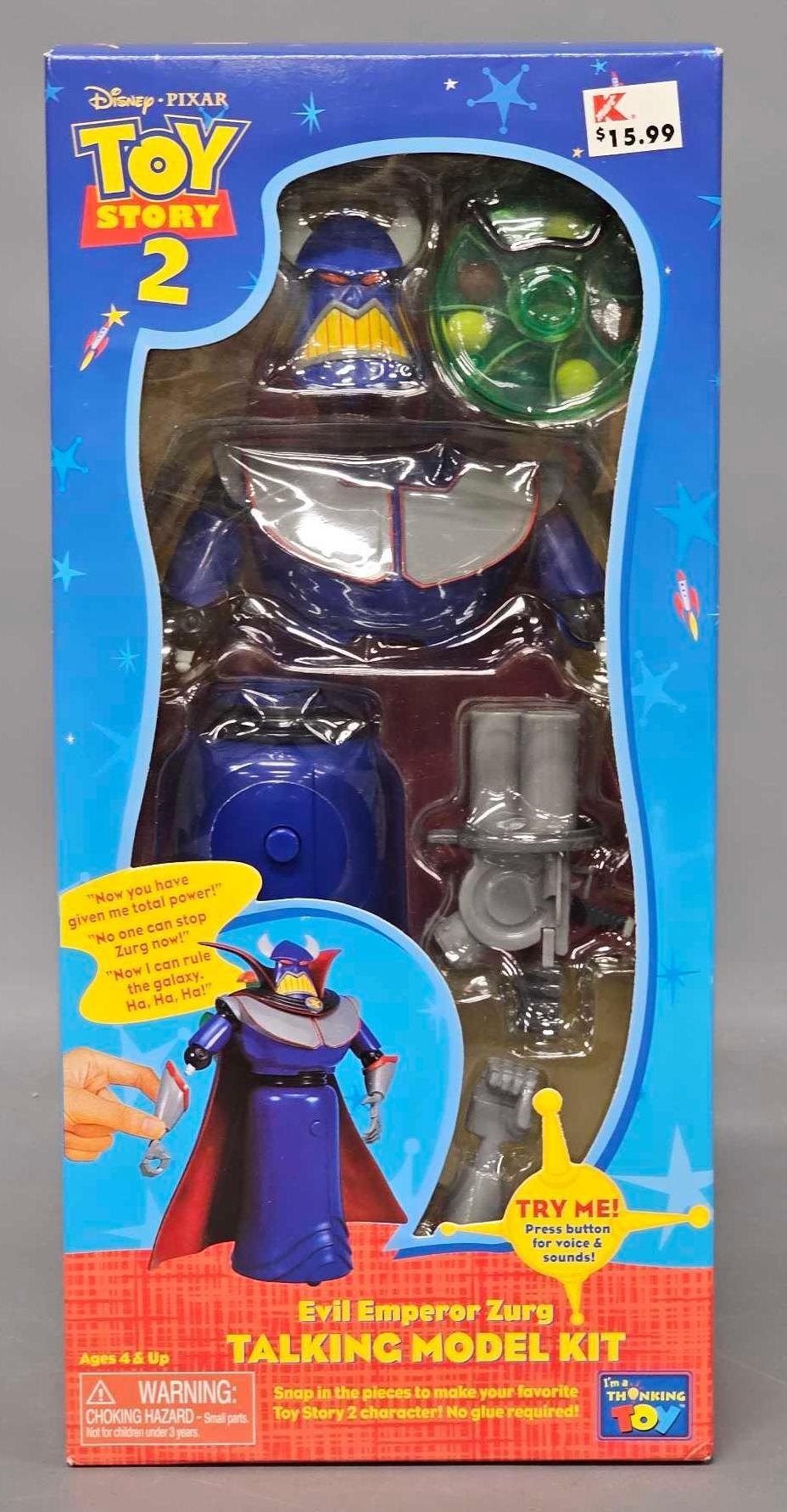 Factory sealed Thinkway Toy Story 2 Evil Emperor Zurg talking model kit