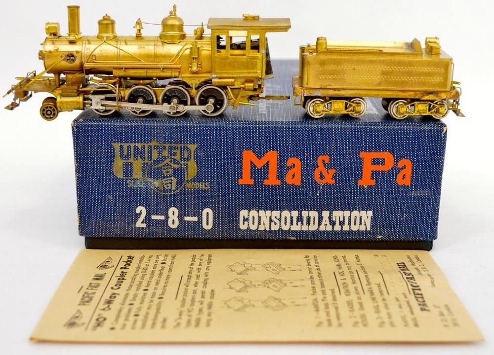 United Pfm Ho Brass Ma Pa 2 8 0 Consolidation Steam In Ob