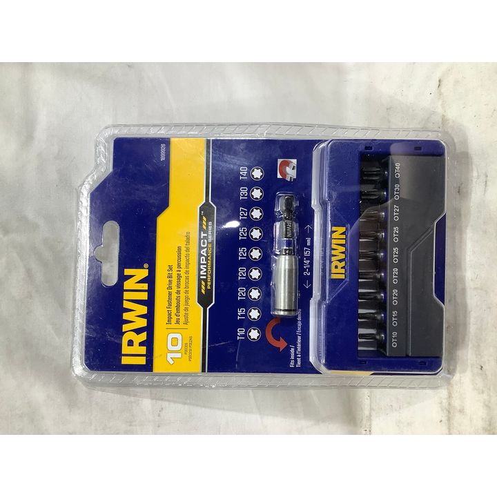 Irwin 10pc Impact Fastener Drive Bit Set