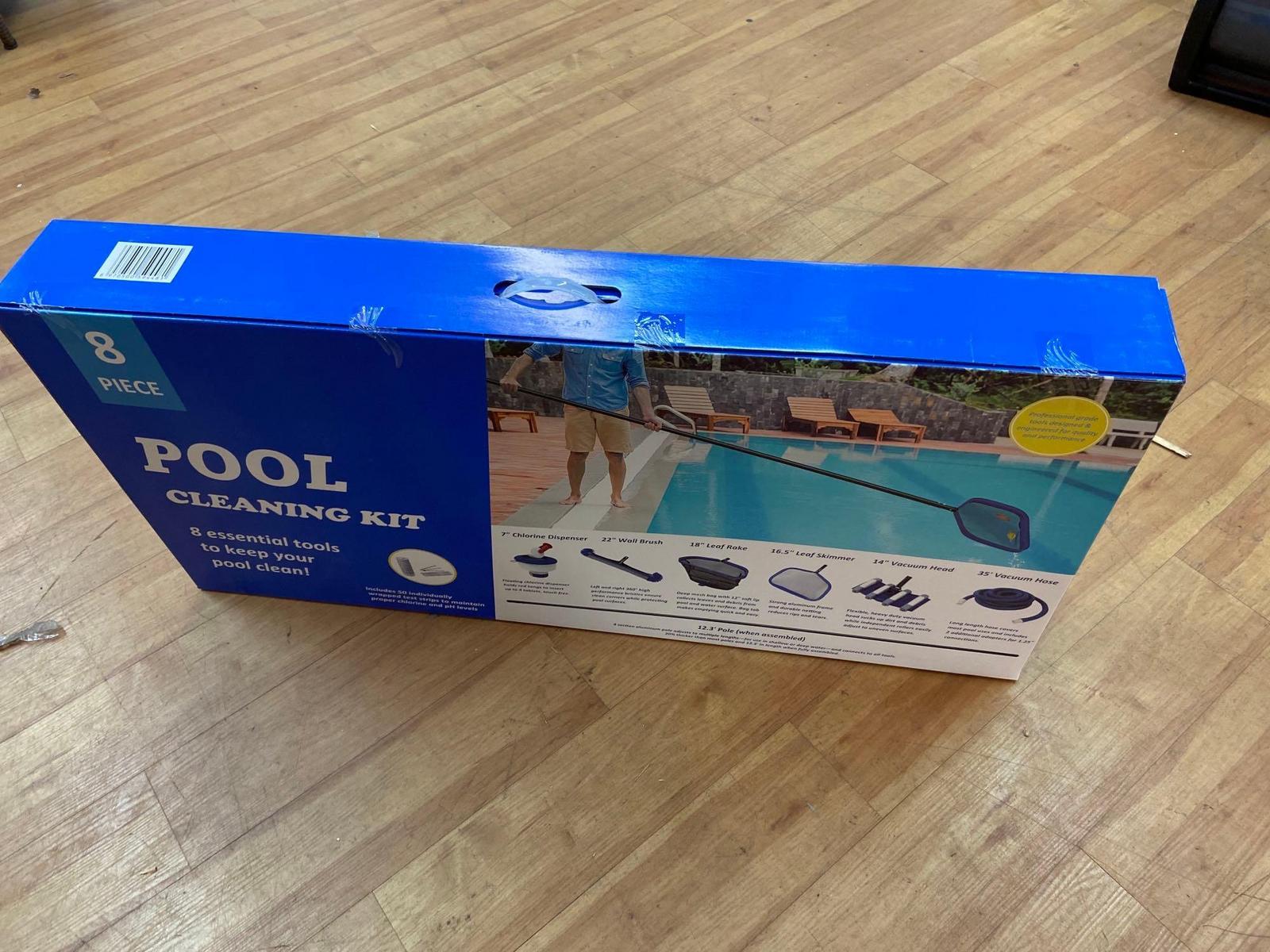 8-Piece Pool Cleaning Kit - Essential All-Season Tools