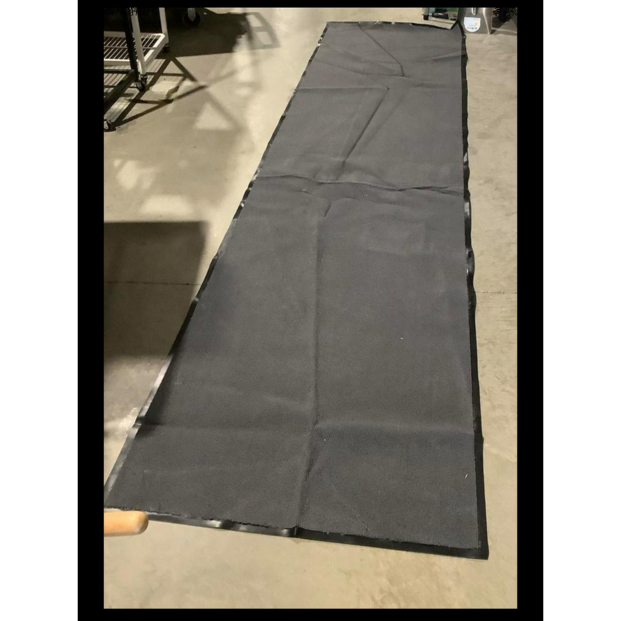 Heavy Duty 3ft x 12ft Black Rug