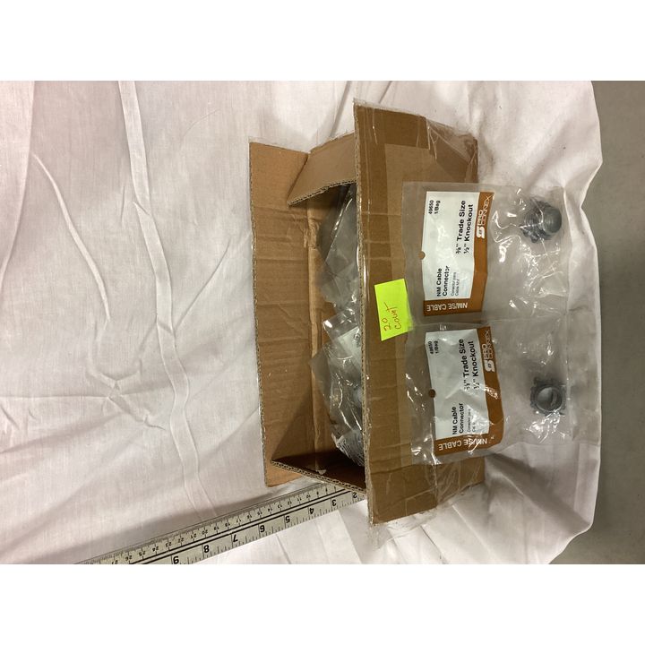 BUYING (20) Pro Connex NM Cable Connector- 3/8'' Trade Size, 1/2'' Knockout
