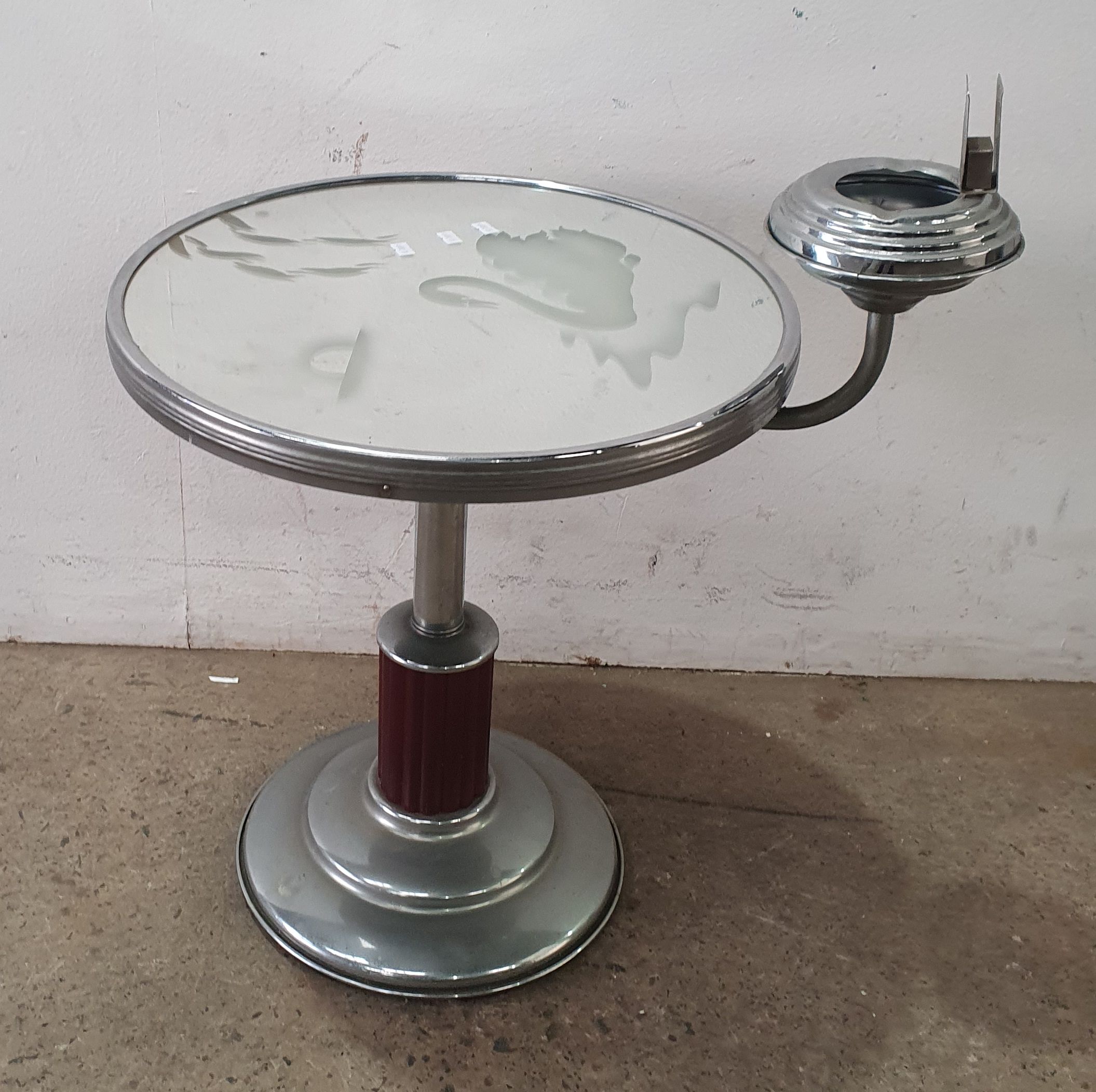 An Art Deco Smokers Table