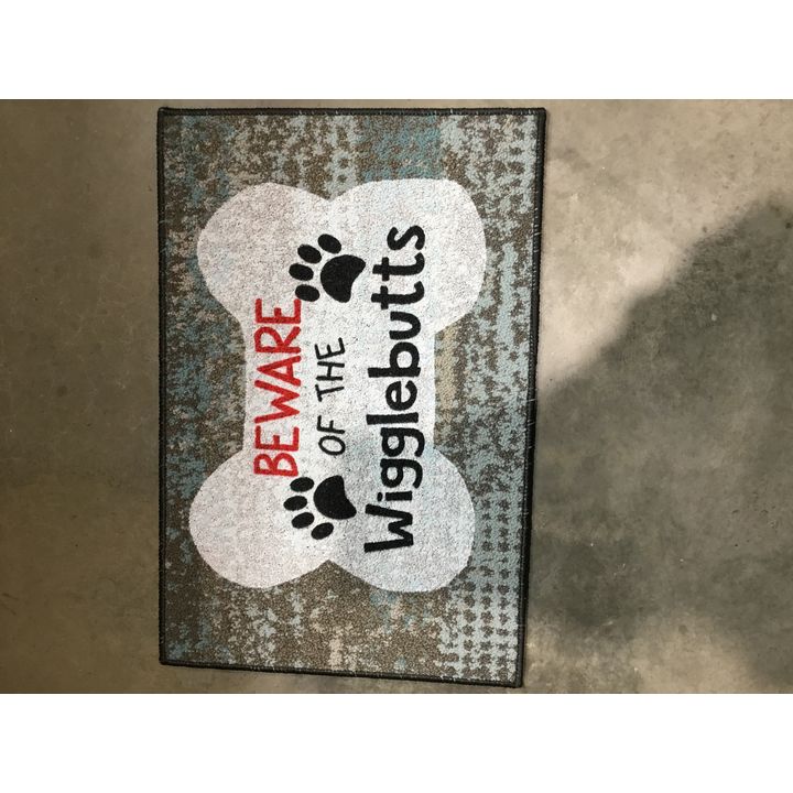 Beware of the Wigglebutts Door Matt 27x18