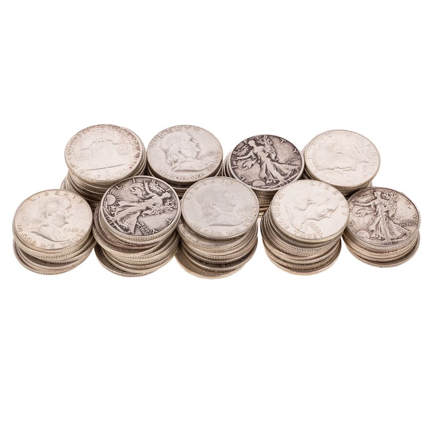 80 Silver Halves, $40 Face & Much Better Mix