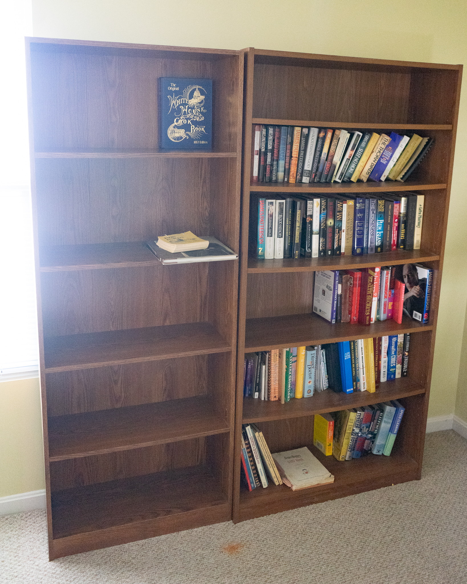 Two Bookshelves and Books | Harritt Group, Inc