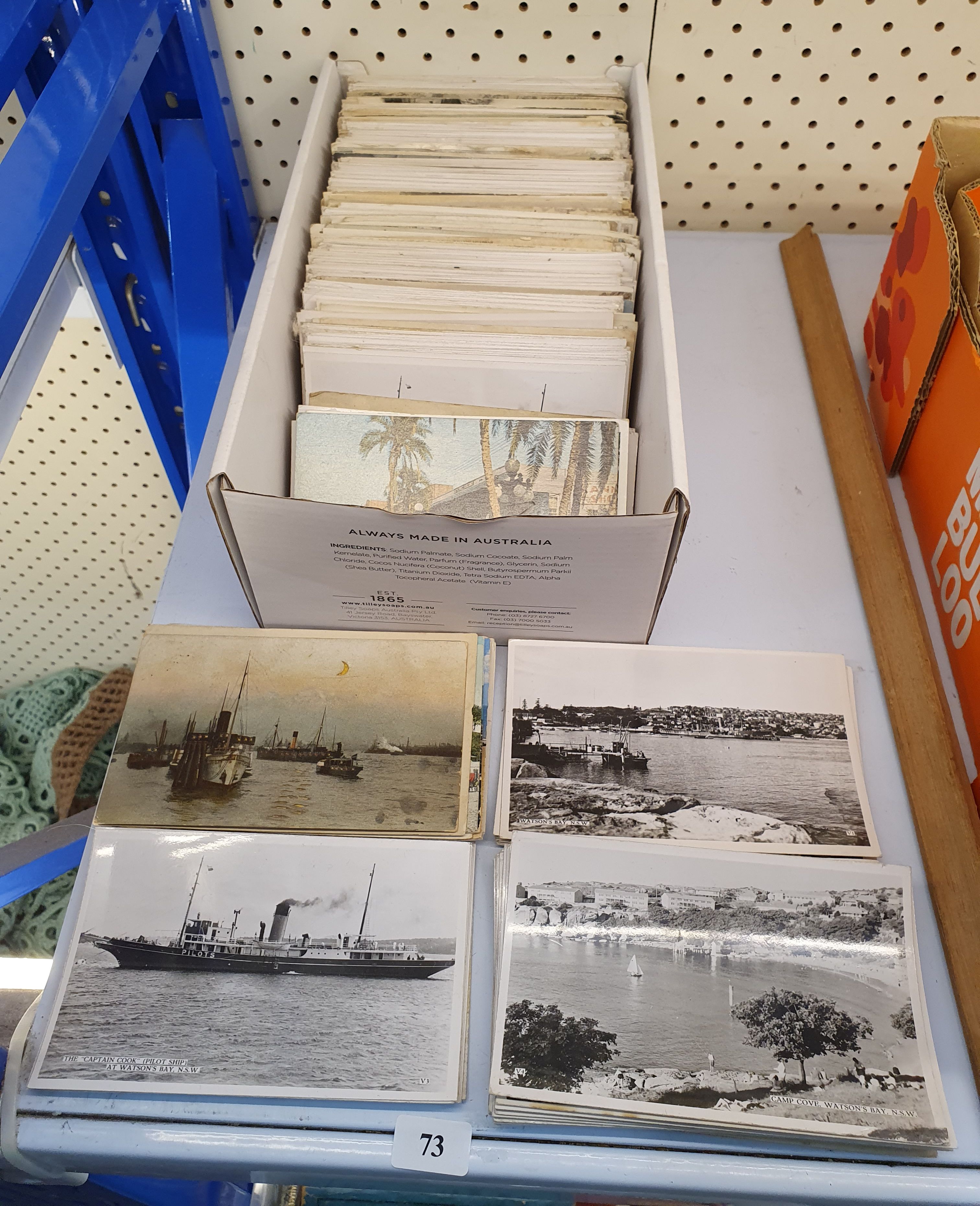 73 · A BOX OF POSTCARDS