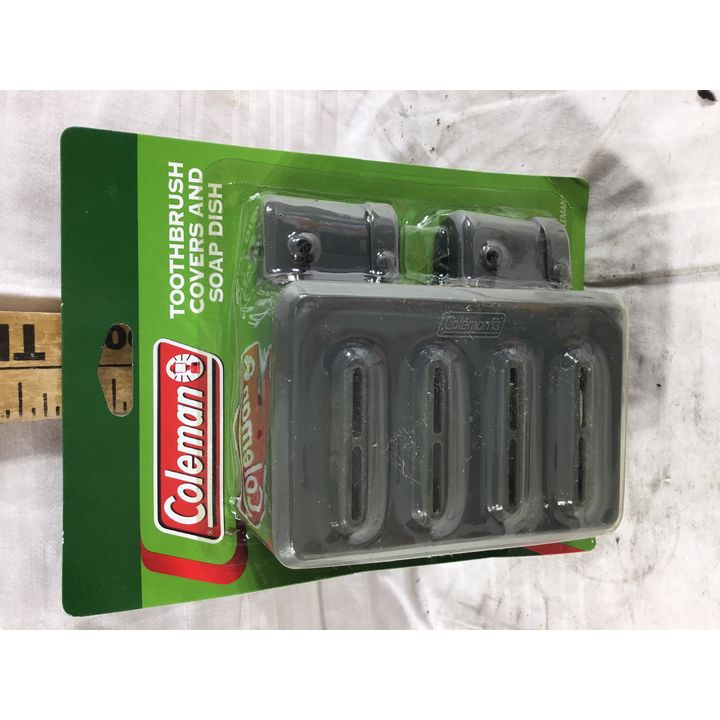 Coleman Toothbrush Covers and Soap Dish