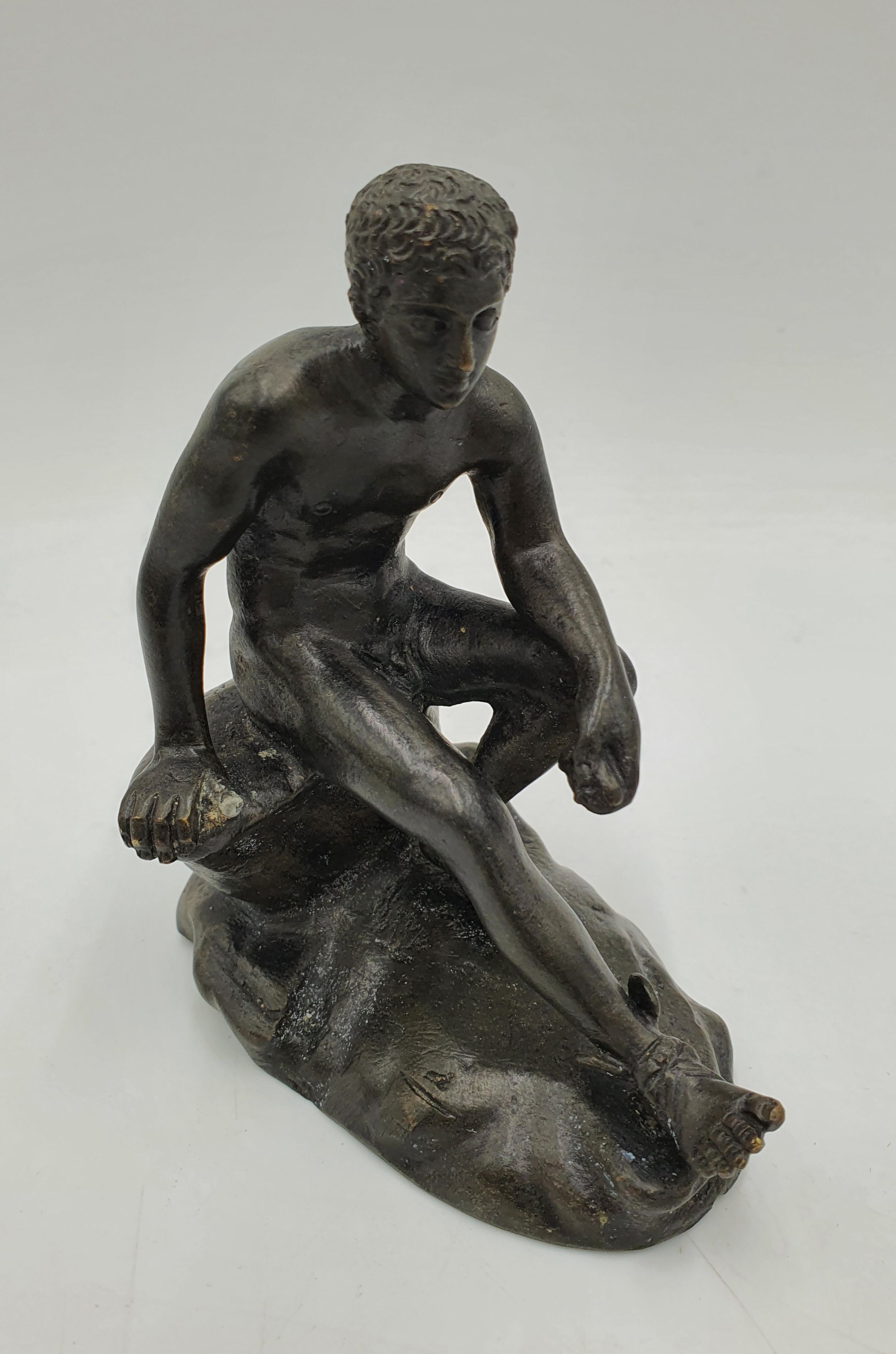 A Bronze 'Hermes Resting' Figure