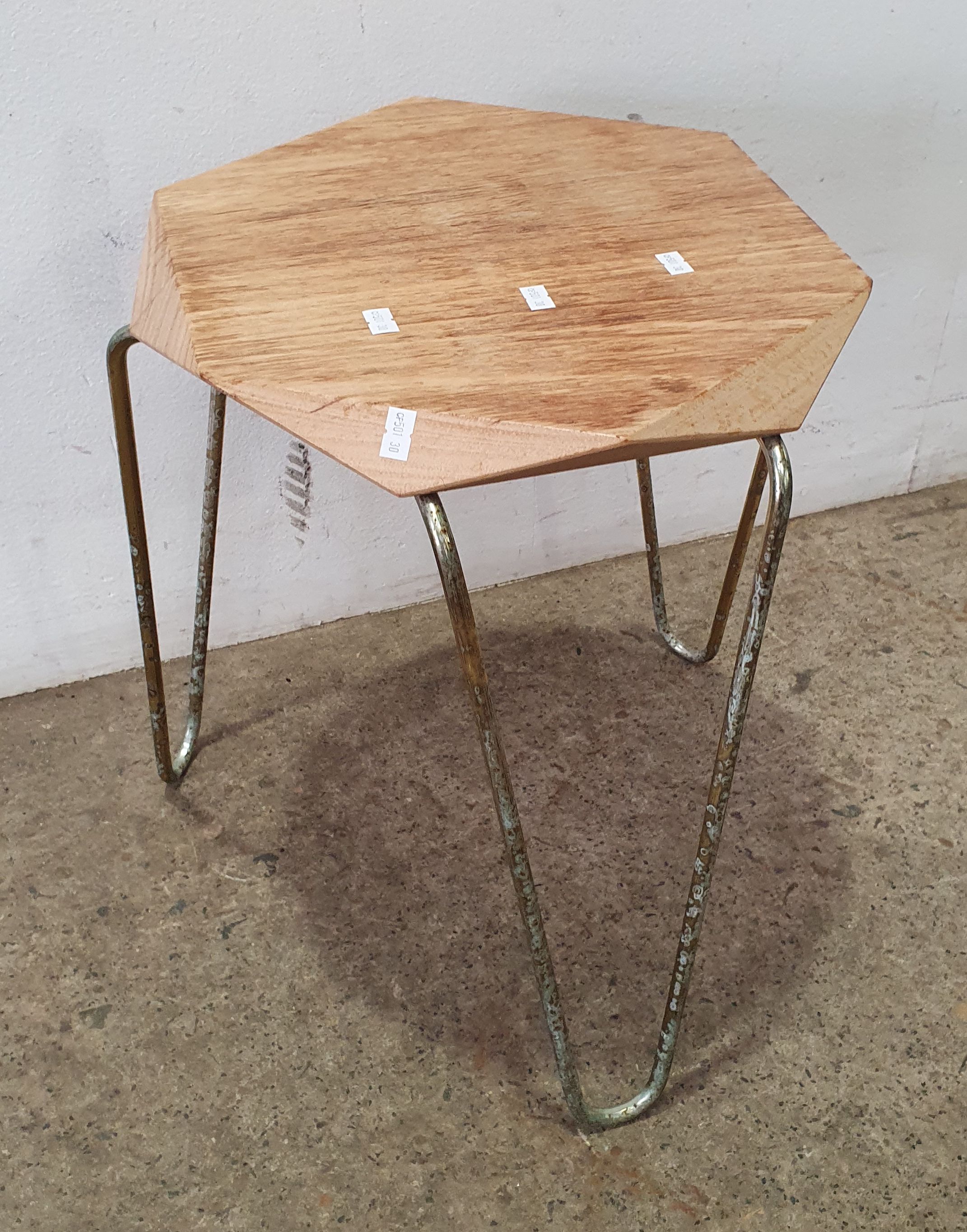 A Hexagon Stool/Side Table