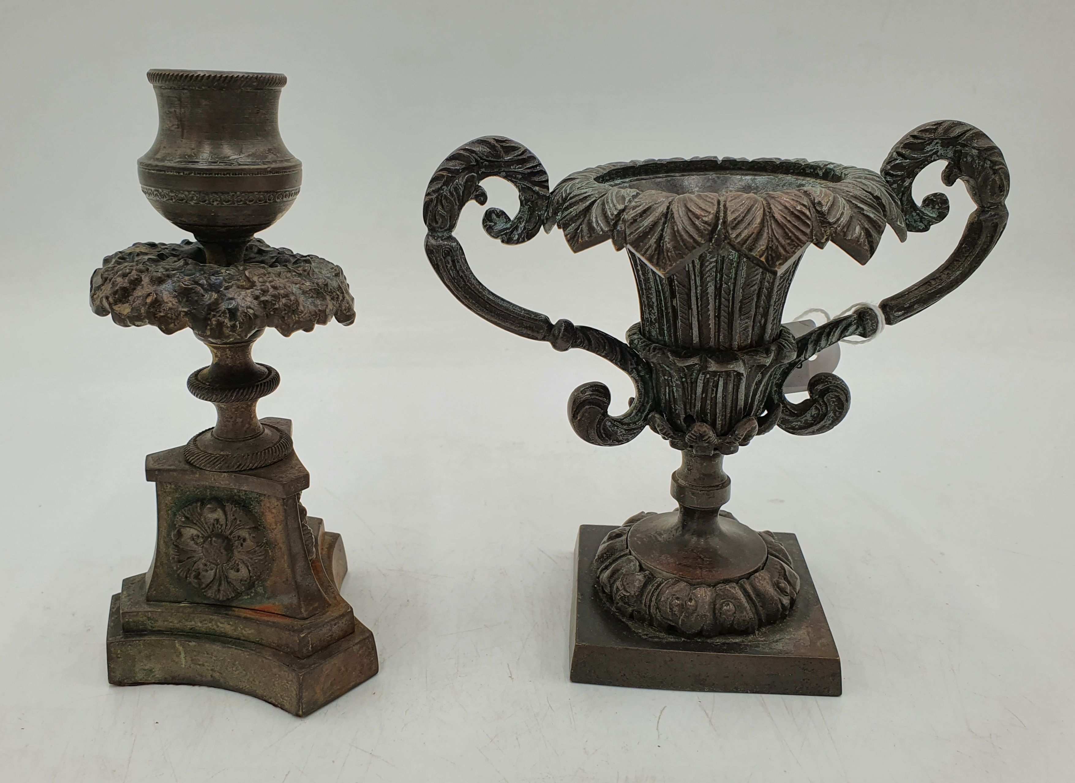 531 · TWO 19TH CENTURY NEOCLASSICAL STYLE BRONZE PIECES