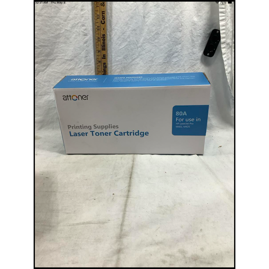 Attoner Printing Supplies Laser Toner Cartridge 80A HP LaserJet Pro M401, M425