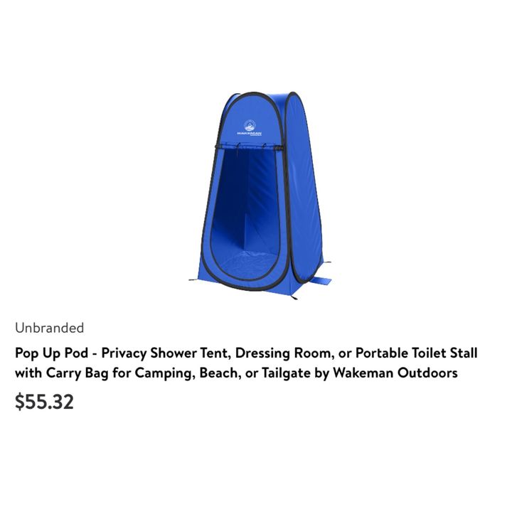 Wakeman Pop Up Blue Portable Changing Pod (3.3' x 3.3' x 6.2')