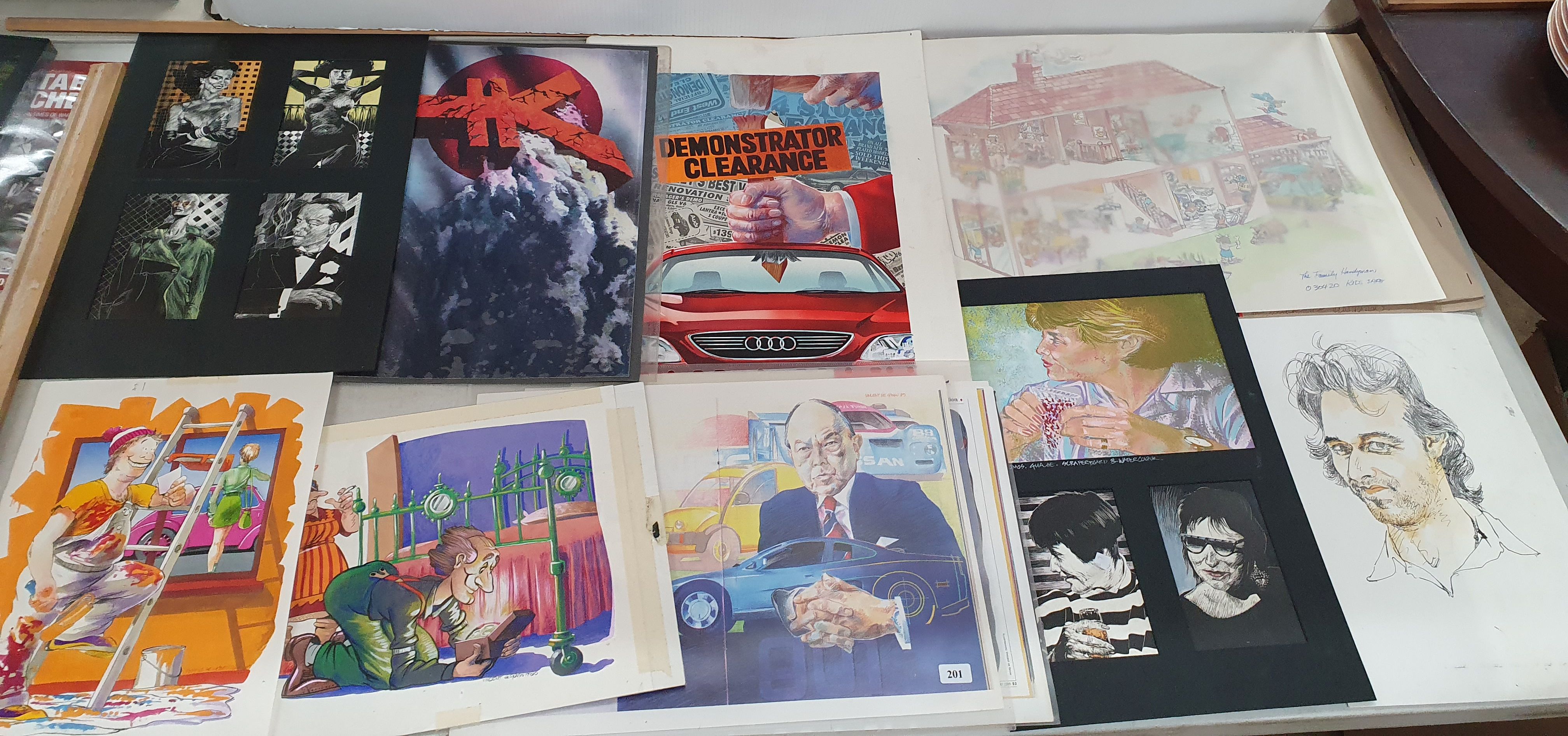 A Group Of Vincent De Gouw Artworks And Others