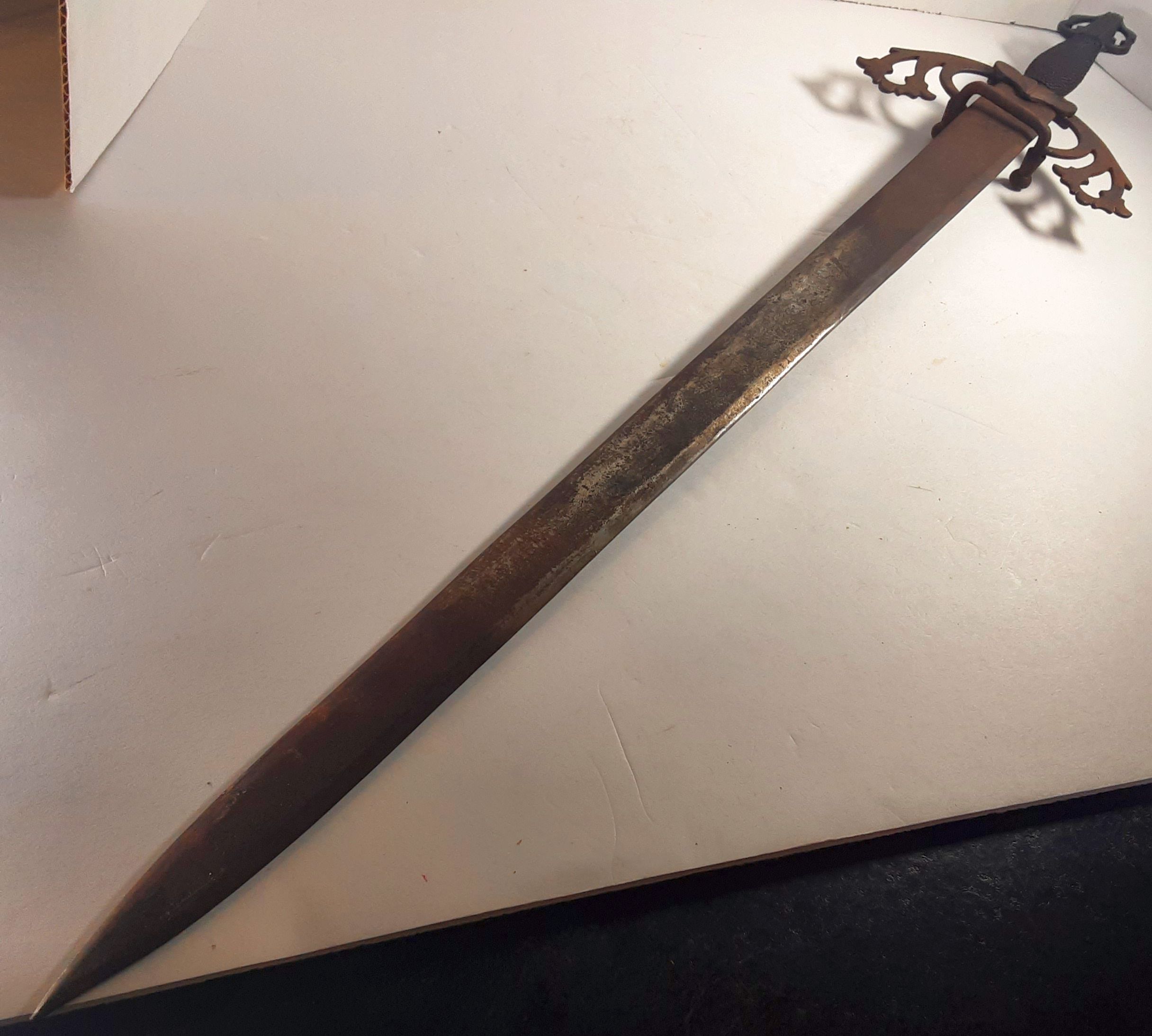 Awesome Old Rusty Sword (30IN) | Estate Sales Niagara
