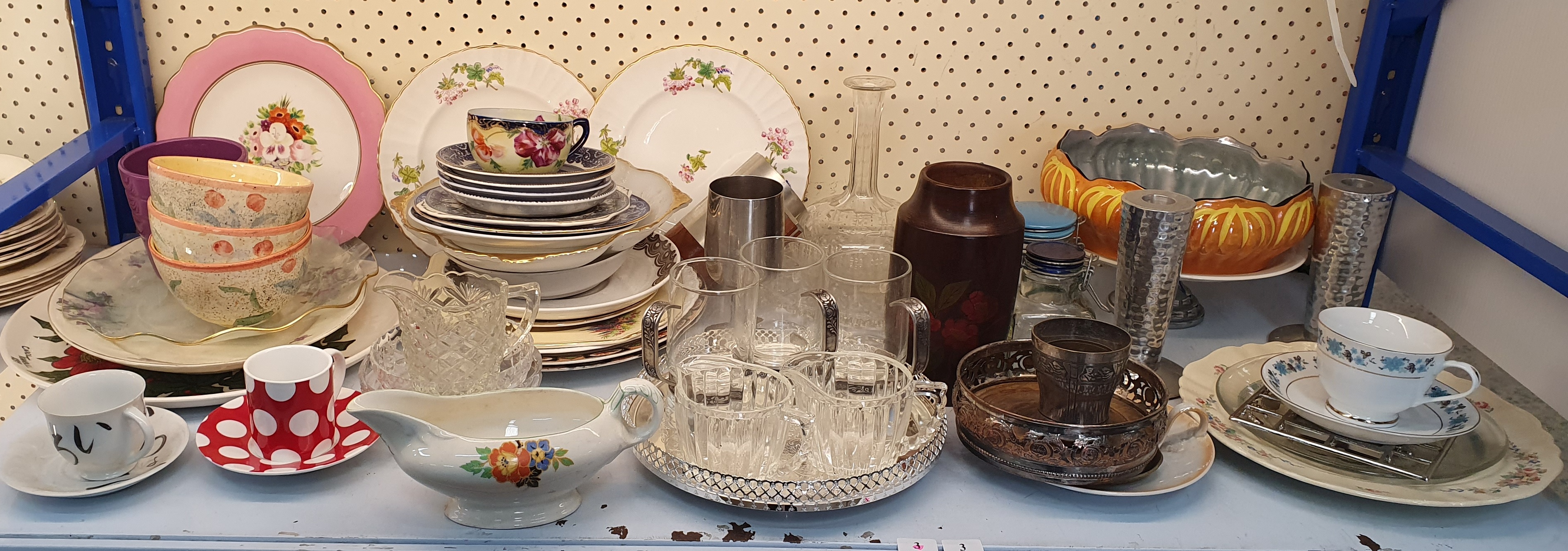 3 · A SHELF LOT OF HOMEWARES