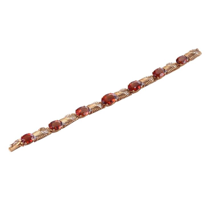 Retro 18k Gold Citrine Bracelet