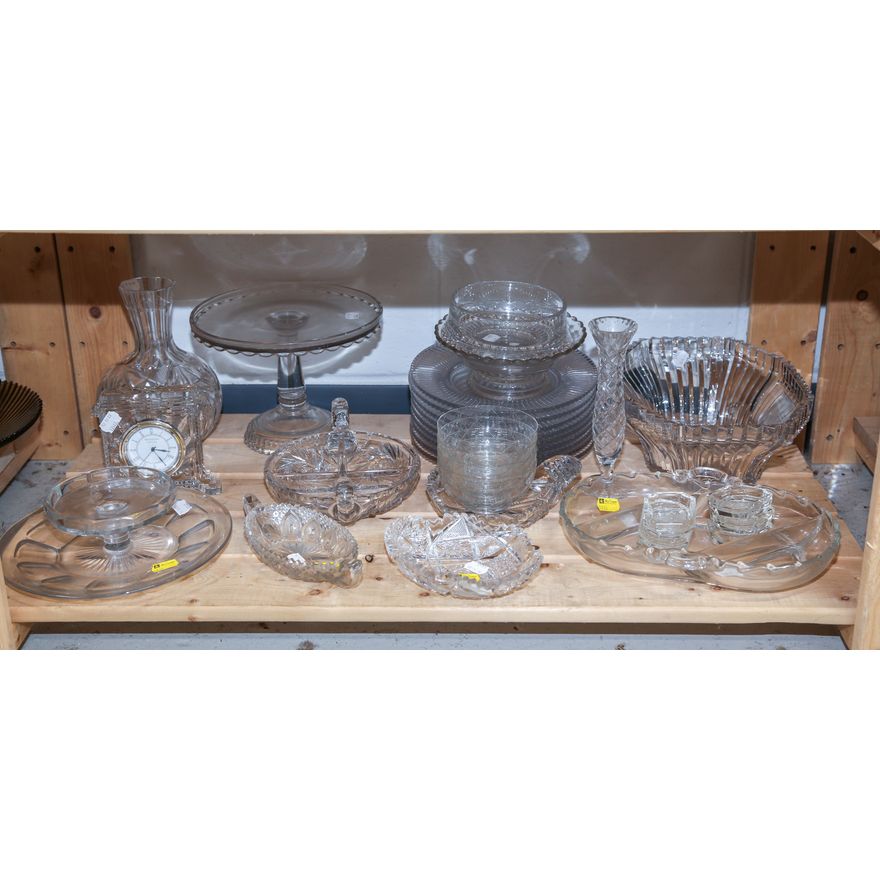 Selection of Cut & Pressed Glassware