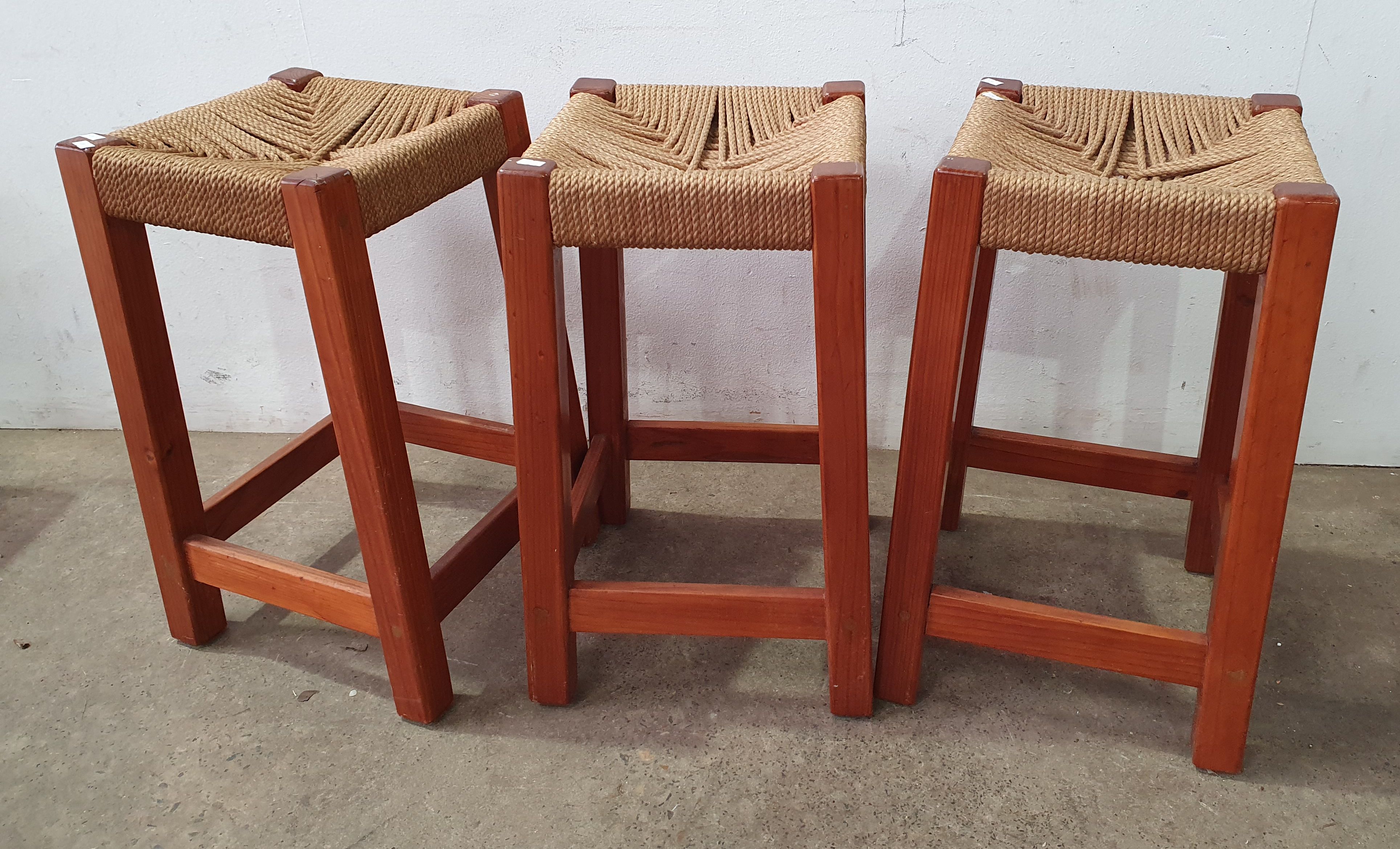 Three Rope Seated Stools