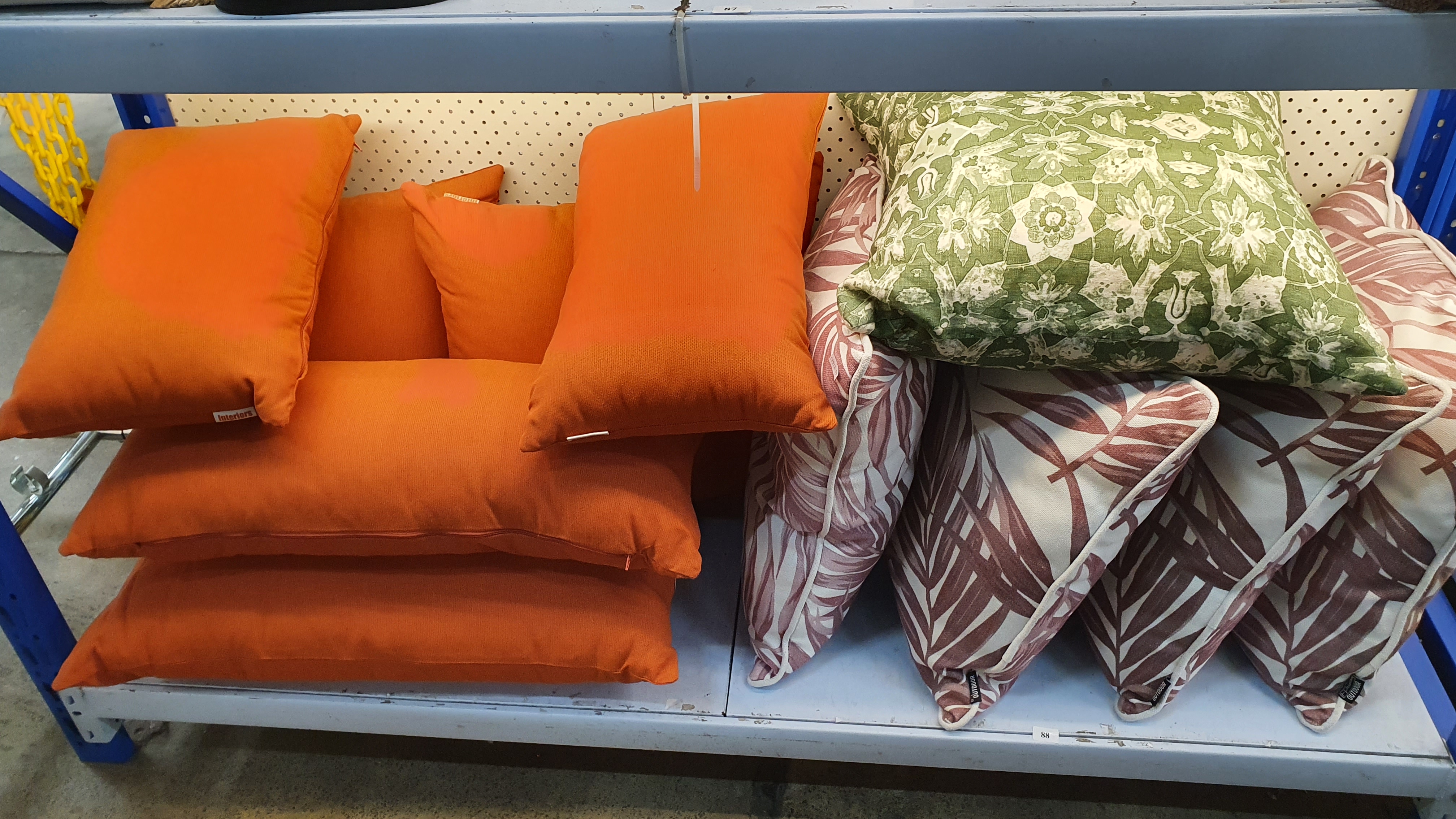 88 · A GROUP OF VARIOUS OUTDOOR CUSHIONS
