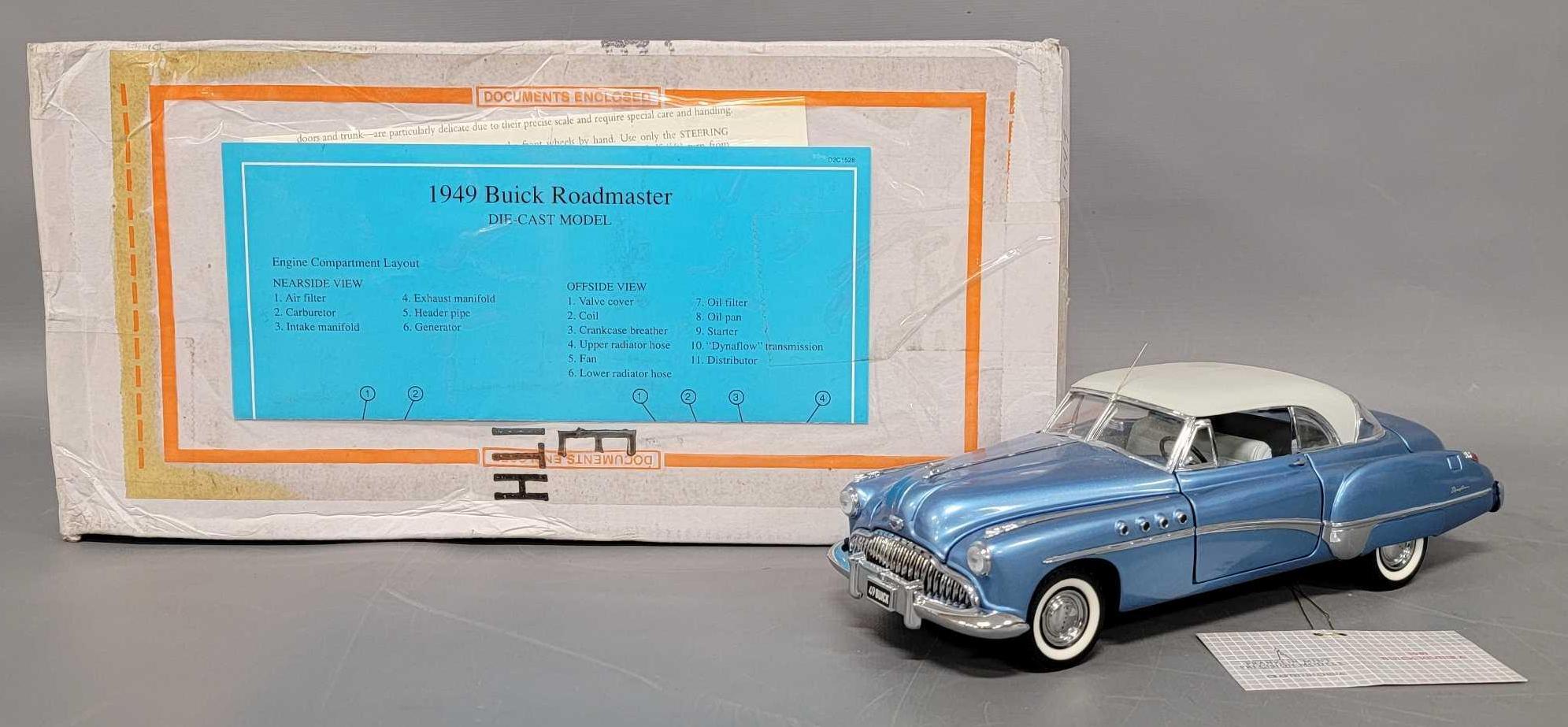 Franklin Mint 1949 blue Buick Roadmaster in original box | Toys 