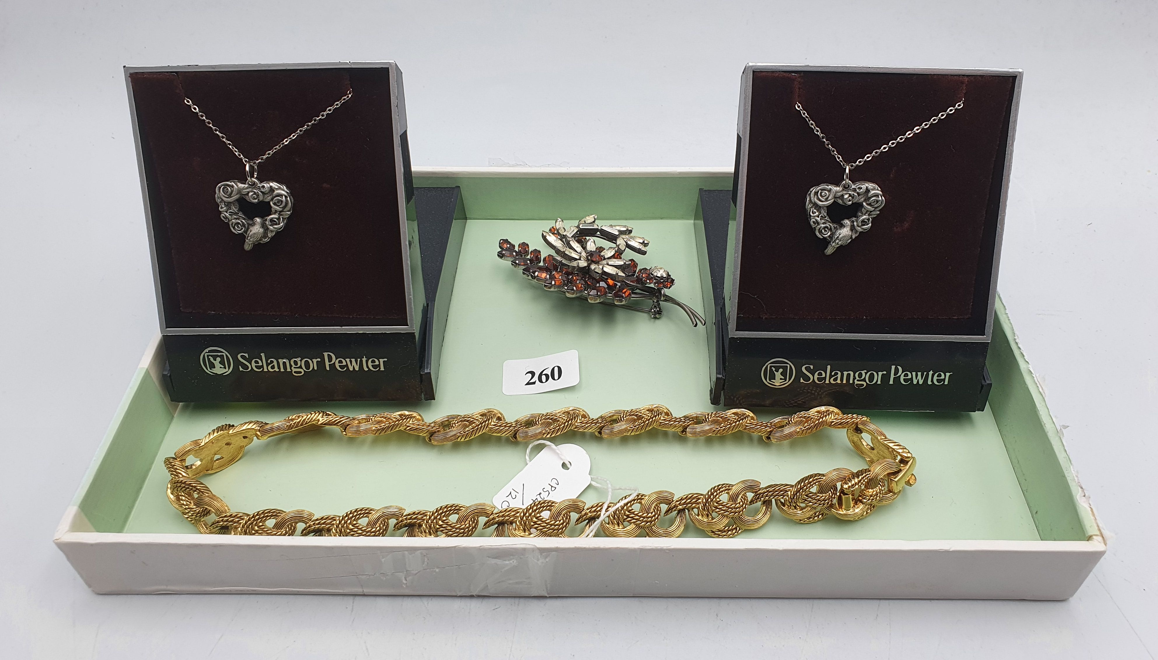 Four Costume Jewellery Items