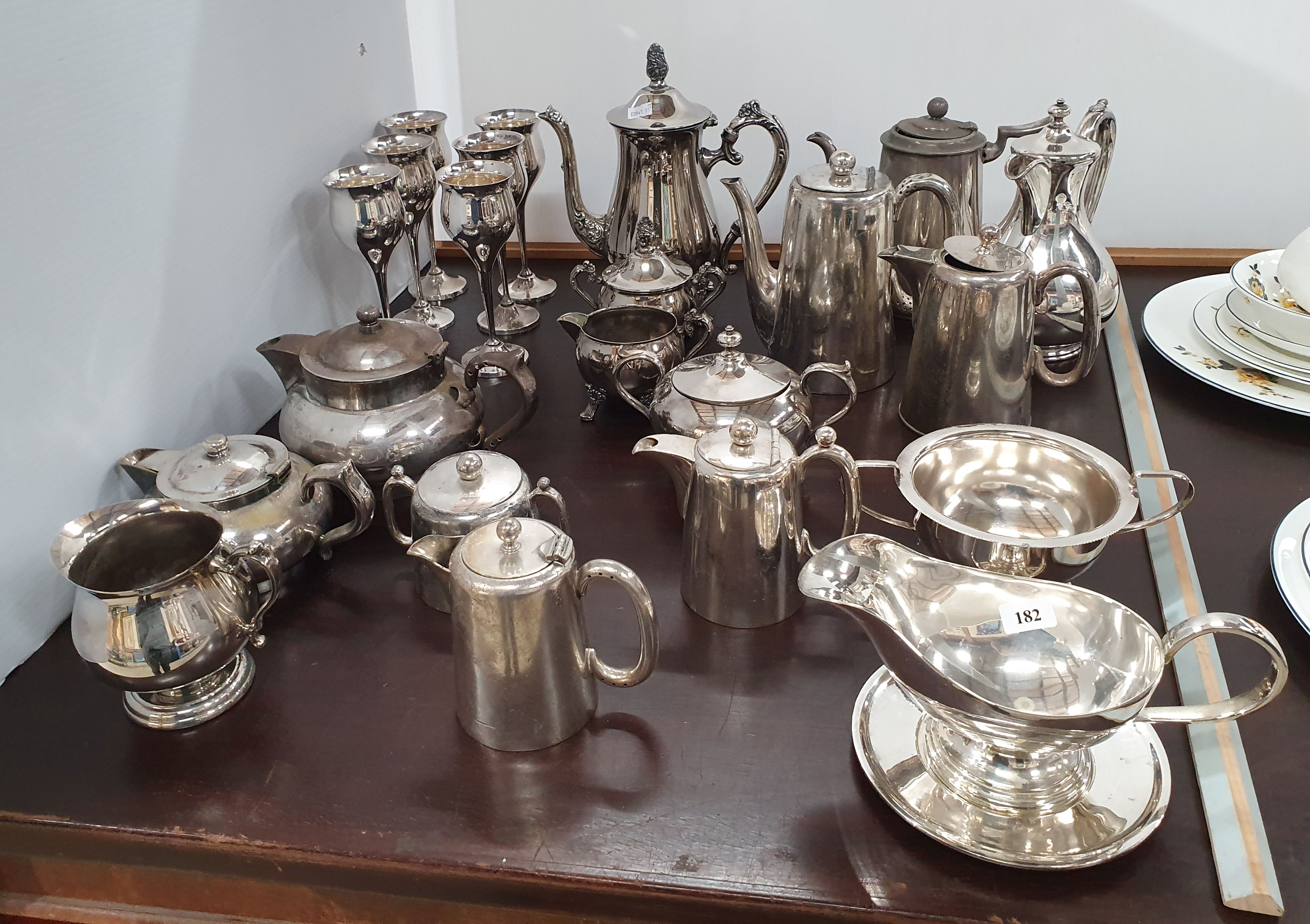 A Large Group Of Silverplated Wares