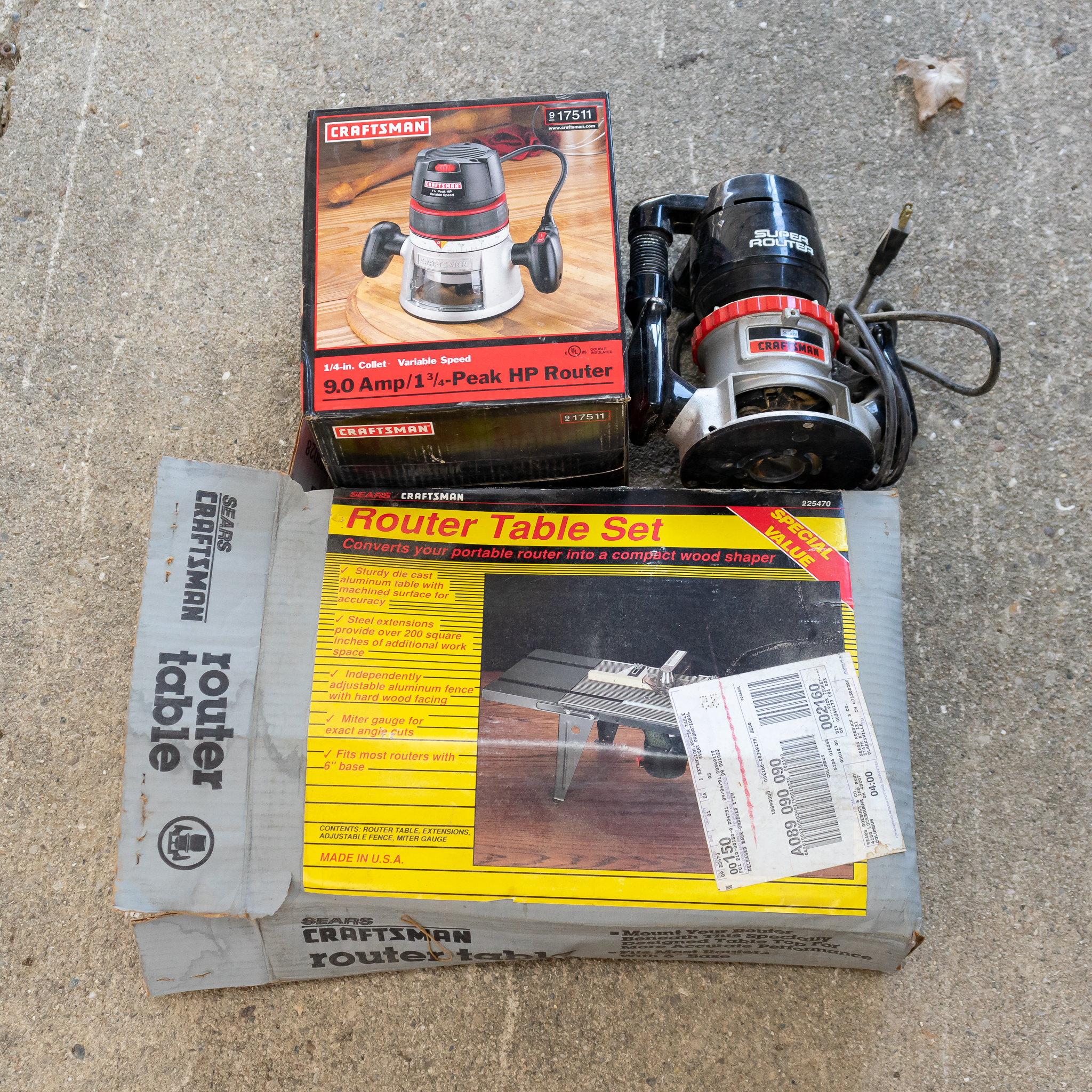 Craftsman Routers & Router Table Set Harritt Group, Inc