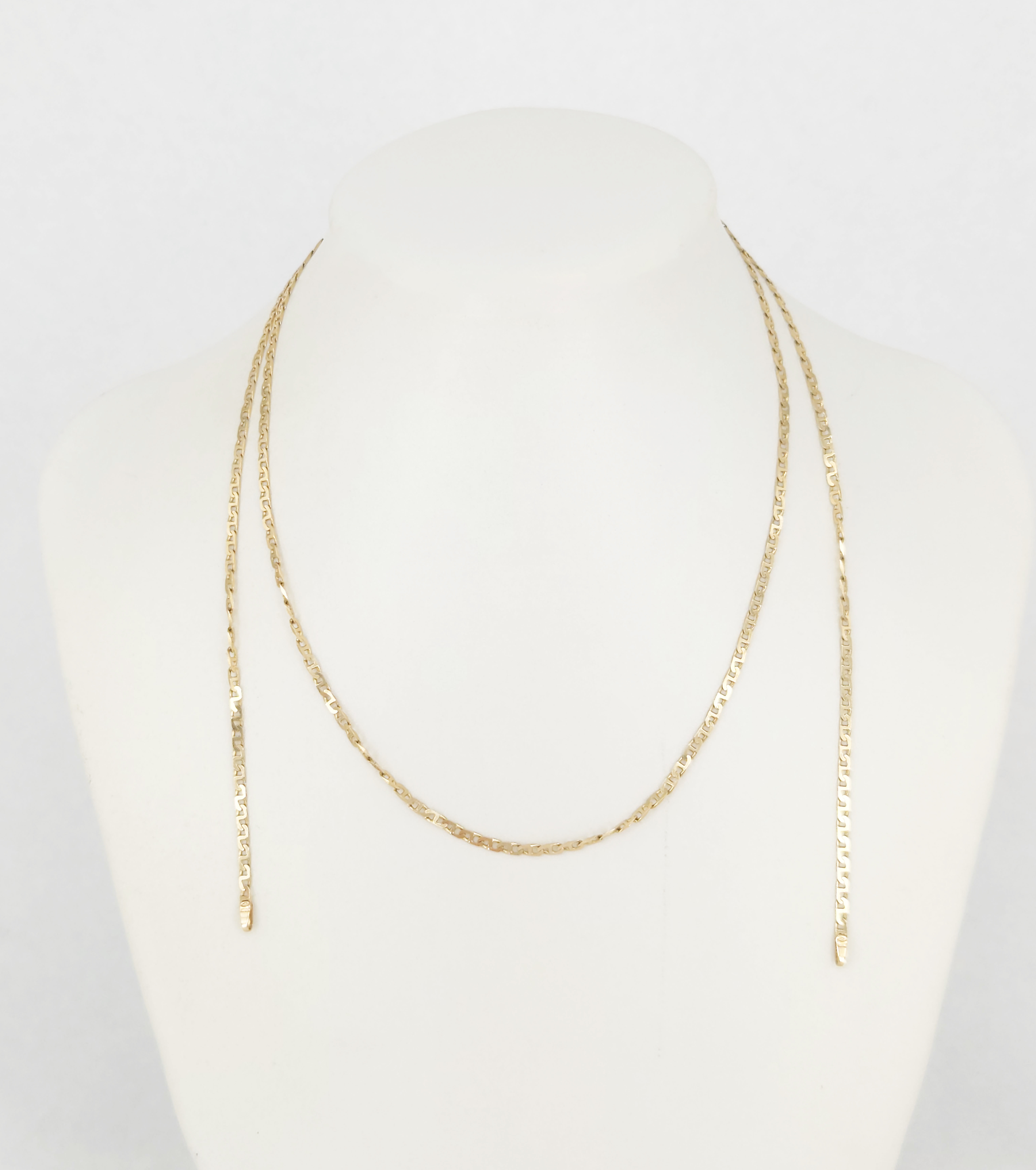 A 14ct Gold Curbed Anchor Link Chain