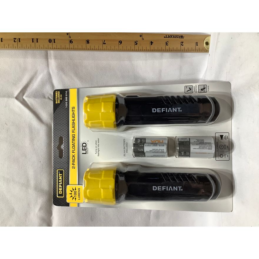 Defiant 2-Pack Floating Flashlights