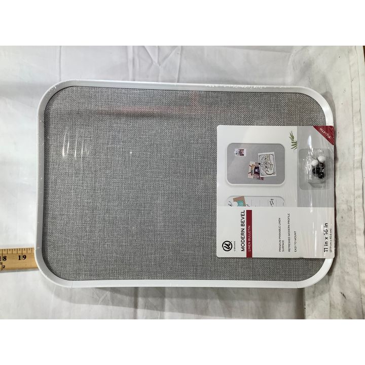 U Brands 11"x16" Linen Bulletin Board