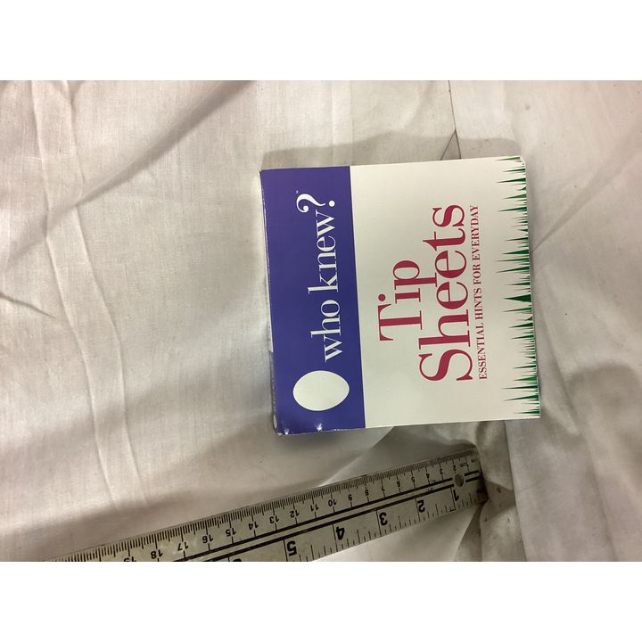 Who Knew? Tip Sheets Essential Hints For Everyday